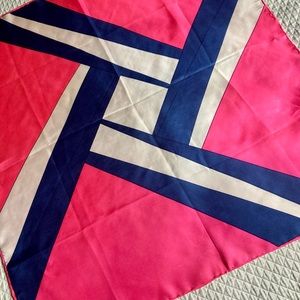 PATRICIA DUMONT Vintage abstract silk scarf, Made in Italy